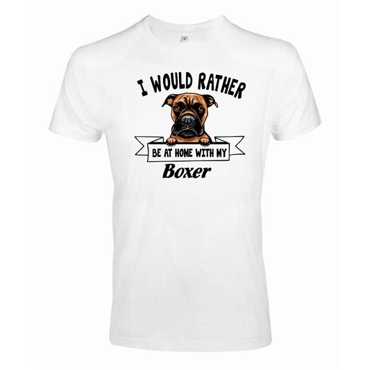 Boxer Kikande hund t-shirt - Rather be with... - Highstreet.se