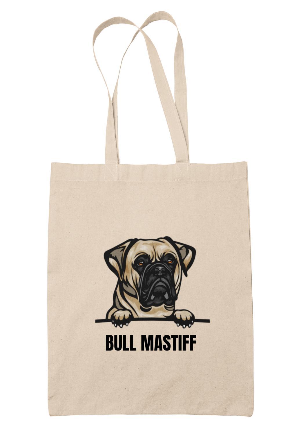 Bull Mastiff tygkasse hund shopping väska Tote bag