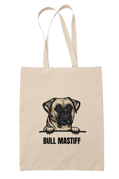Bull Mastiff tygkasse hund shopping väska Tote bag