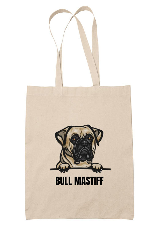 Bull Mastiff tygkasse hund shopping väska Tote bag
