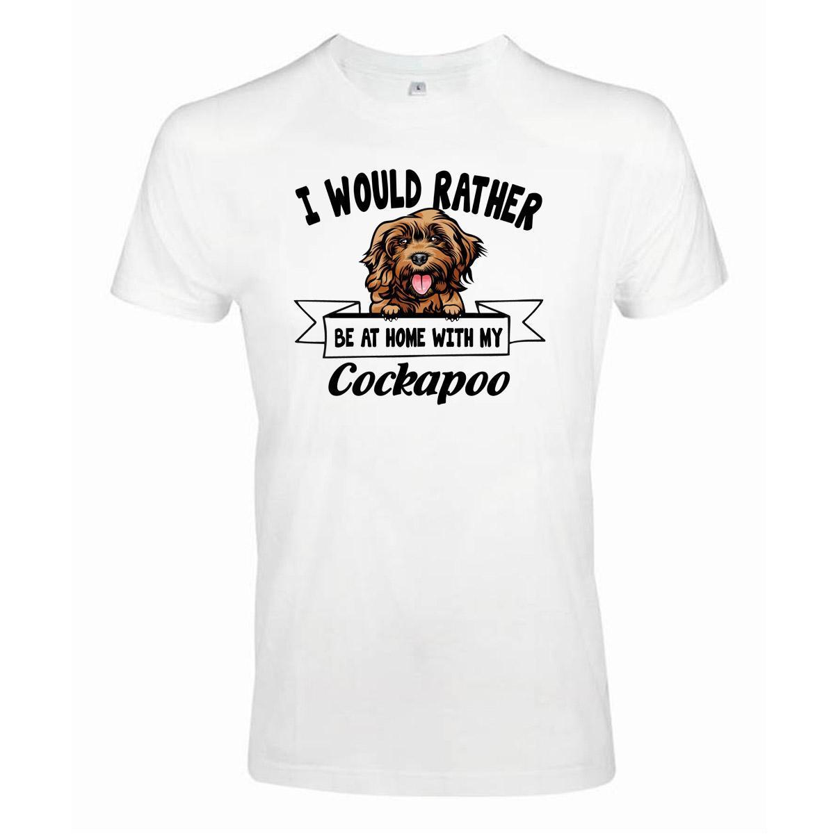 Cockapoo Kikande hund t-shirt - Rather be with... - Highstreet.se