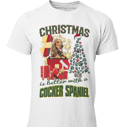 Cocker Spaniel Jul  hund  t-shirt - Highstreet.se