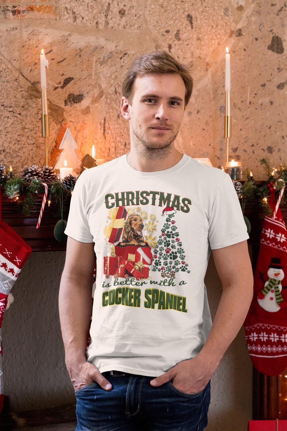 Cocker Spaniel Jul  hund  t-shirt - Highstreet.se