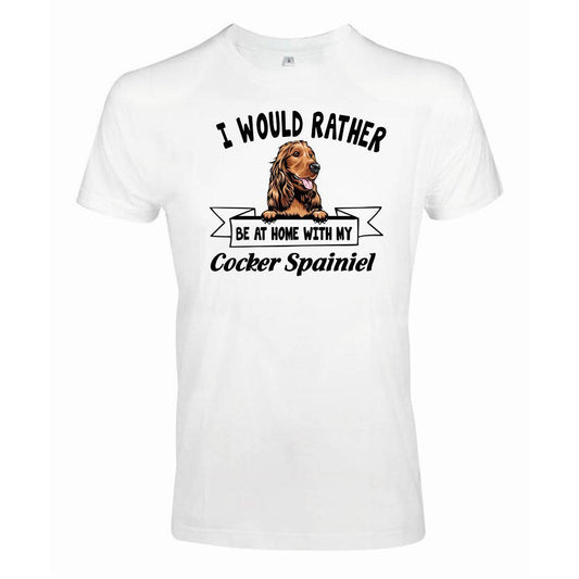 Cocker spainiel Kikande hund t-shirt - Rather be with... - Highstreet.se