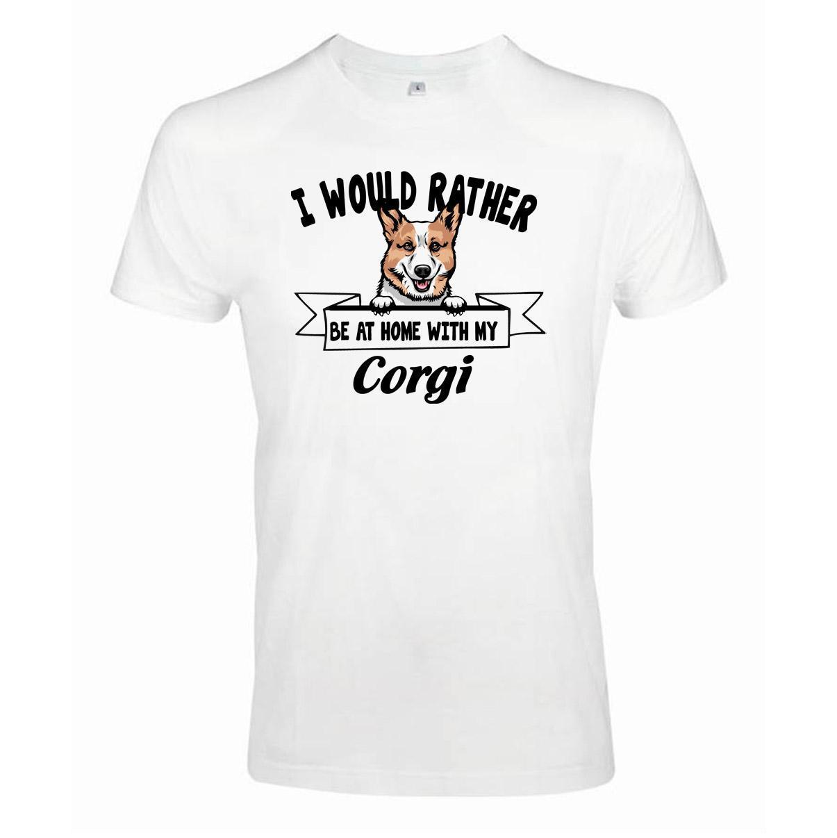 Corgi Kikande hund t-shirt - Rather be with... - Highstreet.se