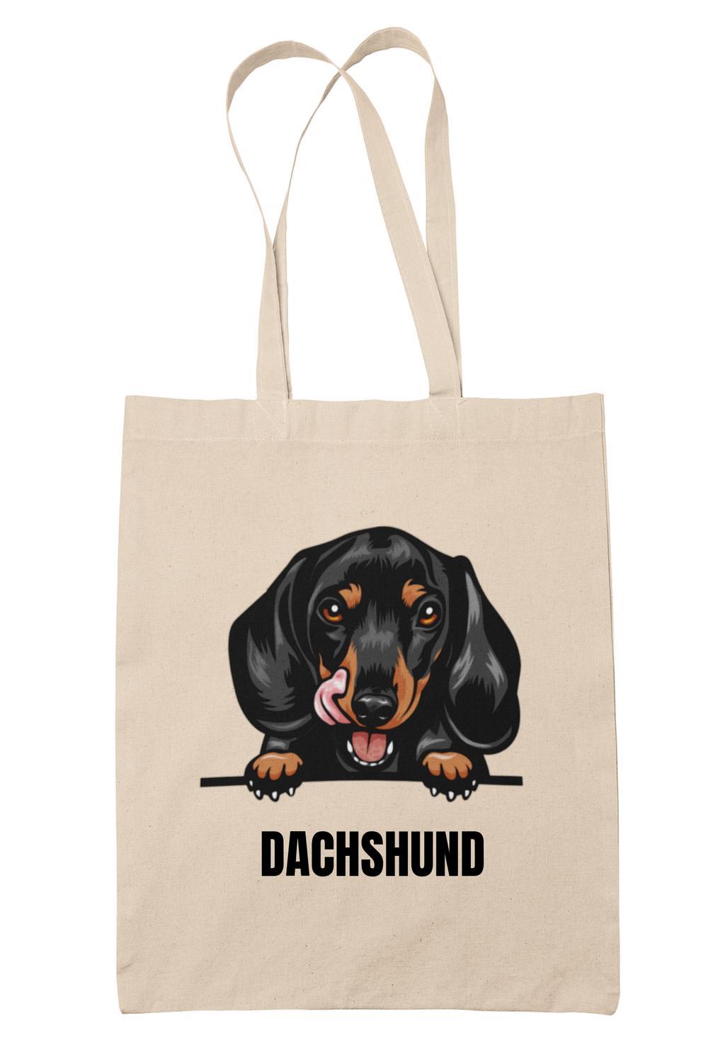 Dachshund Dax tygkasse hund shopping väska Tote bag