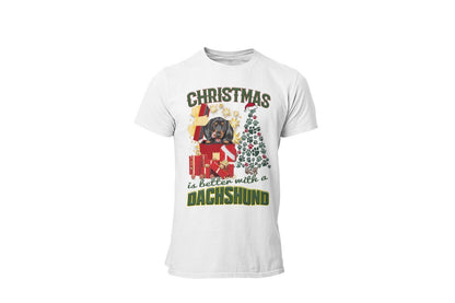 Dachshund t-shirt Jul hund t-shirt christmas jumpers stil tax - Highstreet.se