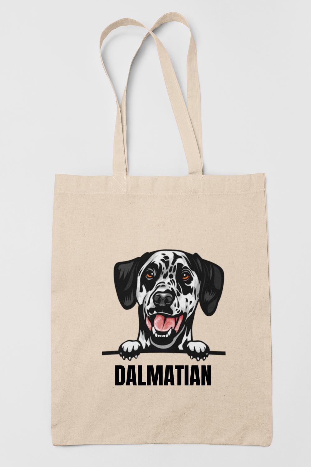 Dalmatian tygkasse hund shopping väska Tote bag Dalmatiner