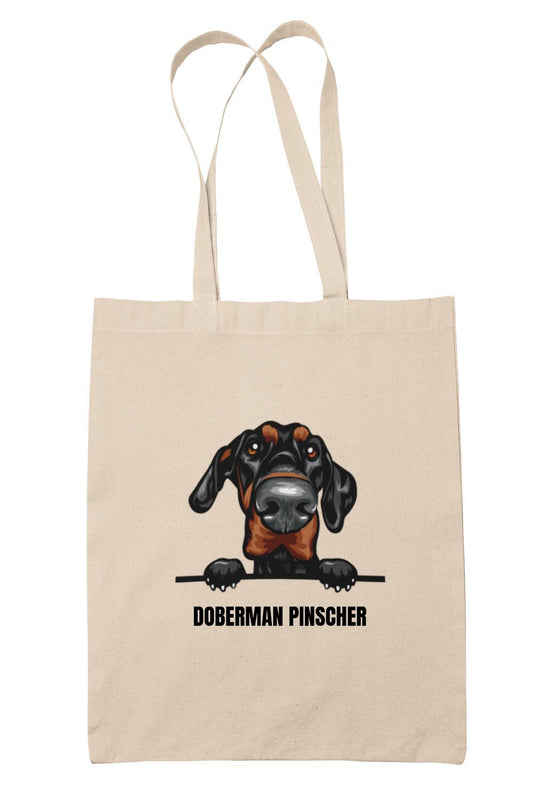 Doberman Pinscher tygkasse hund shopping väska Tote bag