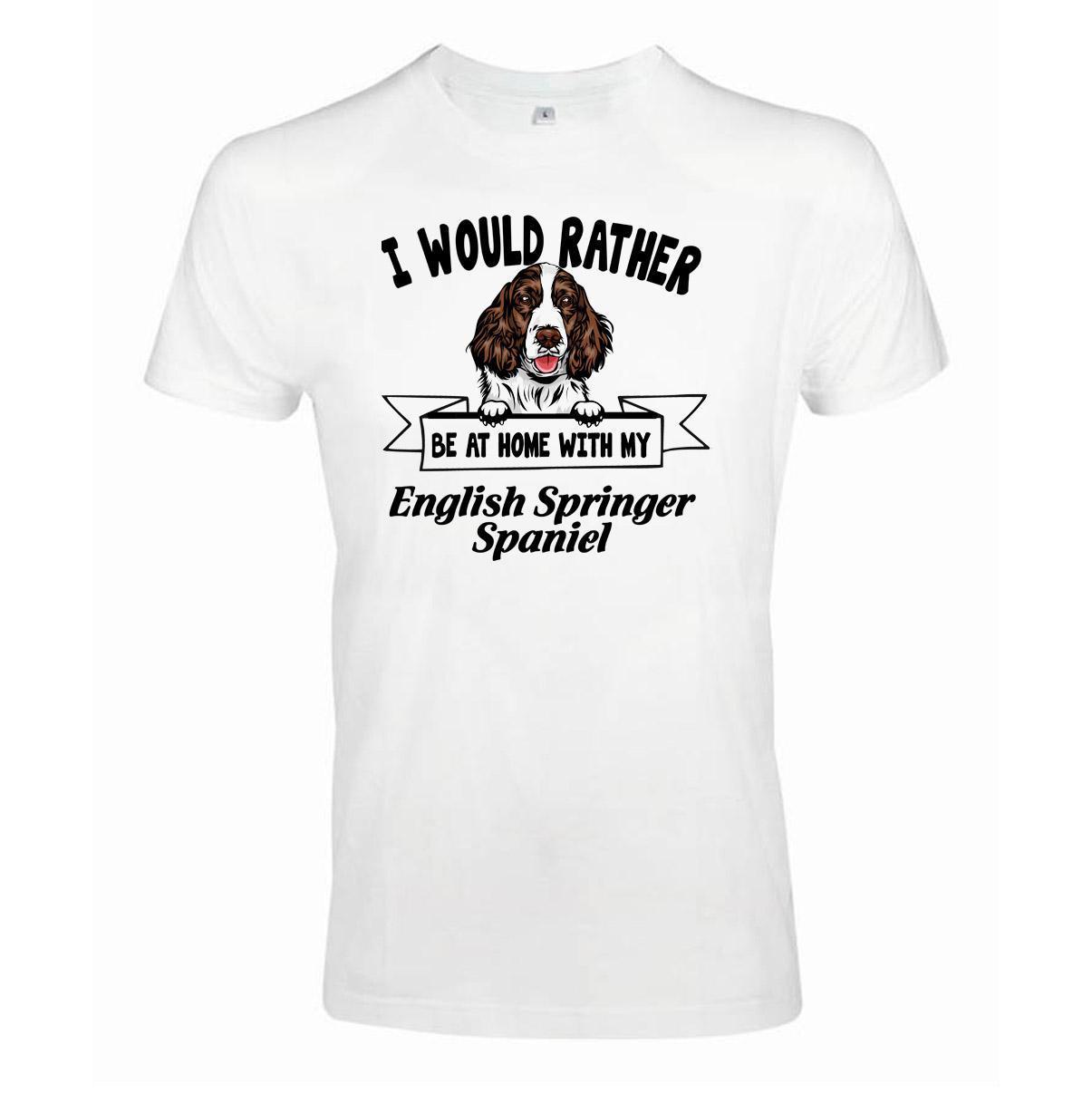 English springer spaniel Kikande hund t-shirt - Rather be with.. - Highstreet.se