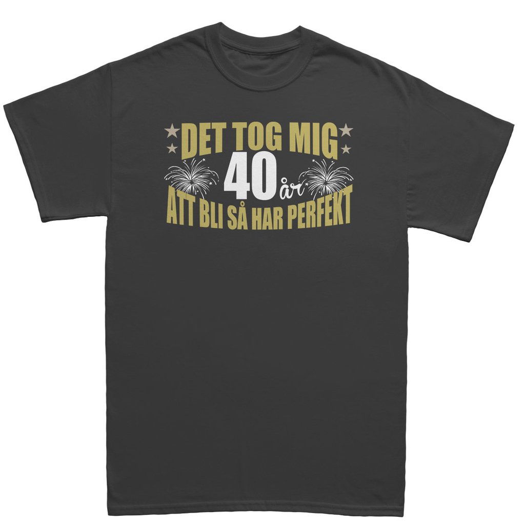födelseår 40år  t-shirt födelsedag present