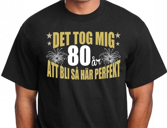 födelseår 80år  t-shirt