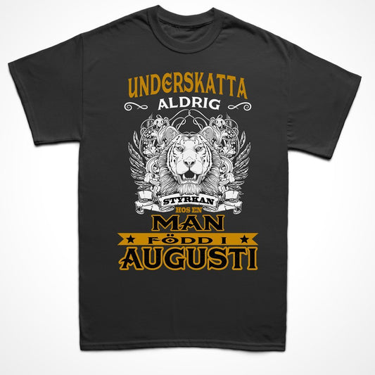 Födelsemånad T-shirt  - perfekt present - född i augusti - Highstreet.se