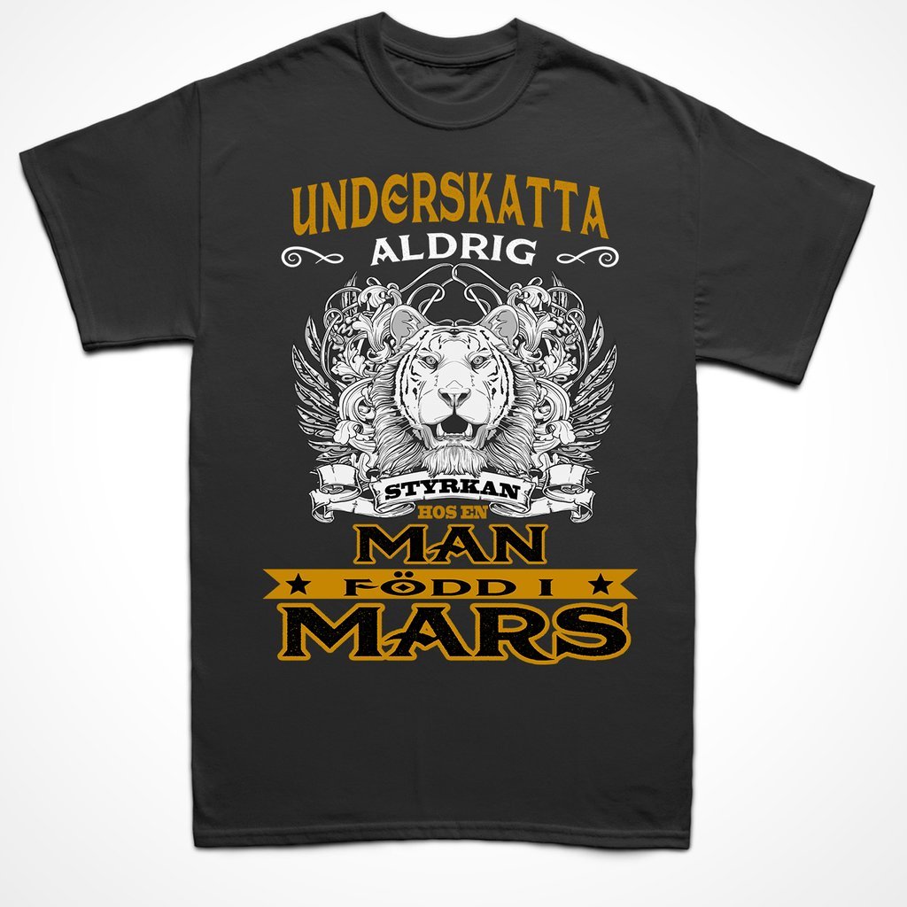 Födelsemånad T-shirt  - perfekt present - född i mars - Highstreet.se