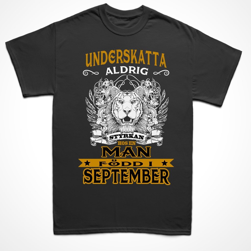 Födelsemånad T-shirt  - perfekt present - född i september - Highstreet.se
