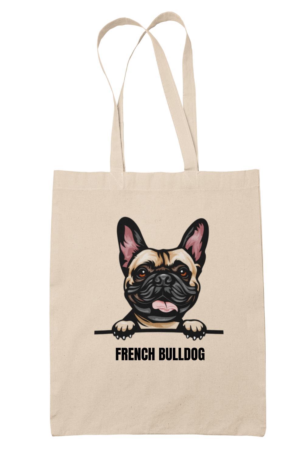 French Bulldog tygkasse hund shopping väska Tote bag