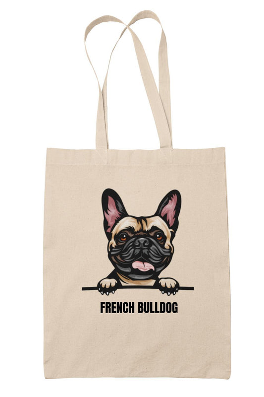 French Bulldog tygkasse hund shopping väska Tote bag
