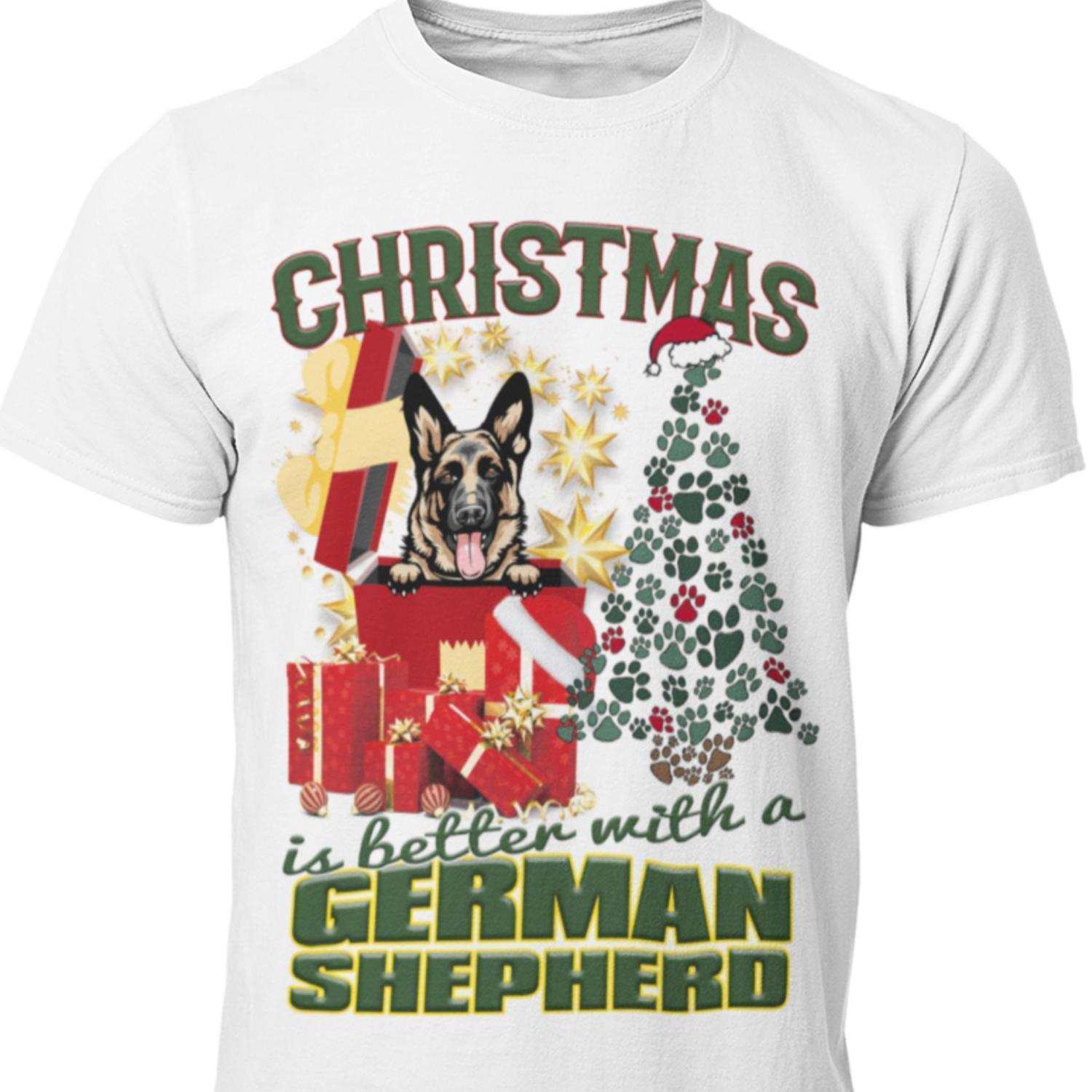 German Shepherd Jul  hund  schäfer t-shirt - Highstreet.se