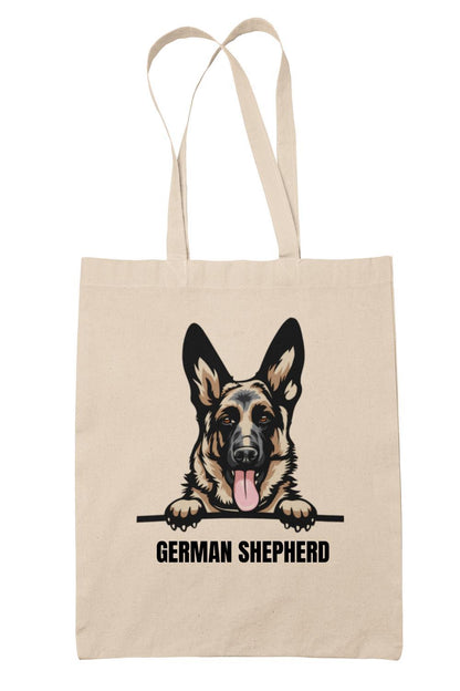 German Shepherd tygkasse hund shopping väska Tote bag schäfer
