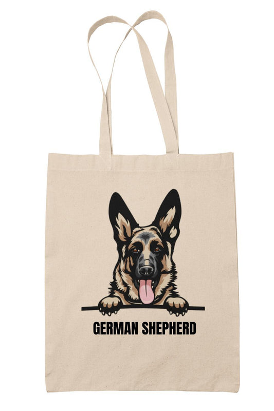 German Shepherd tygkasse hund shopping väska Tote bag schäfer
