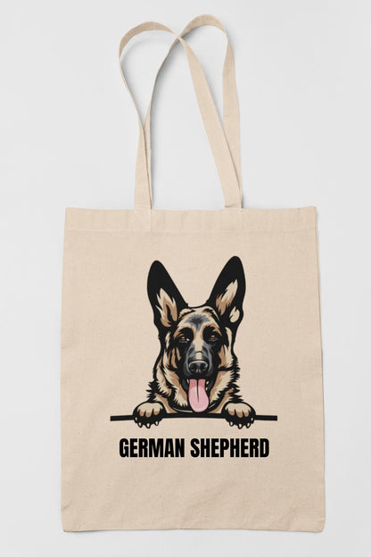 German Shepherd tygkasse hund shopping väska Tote bag schäfer