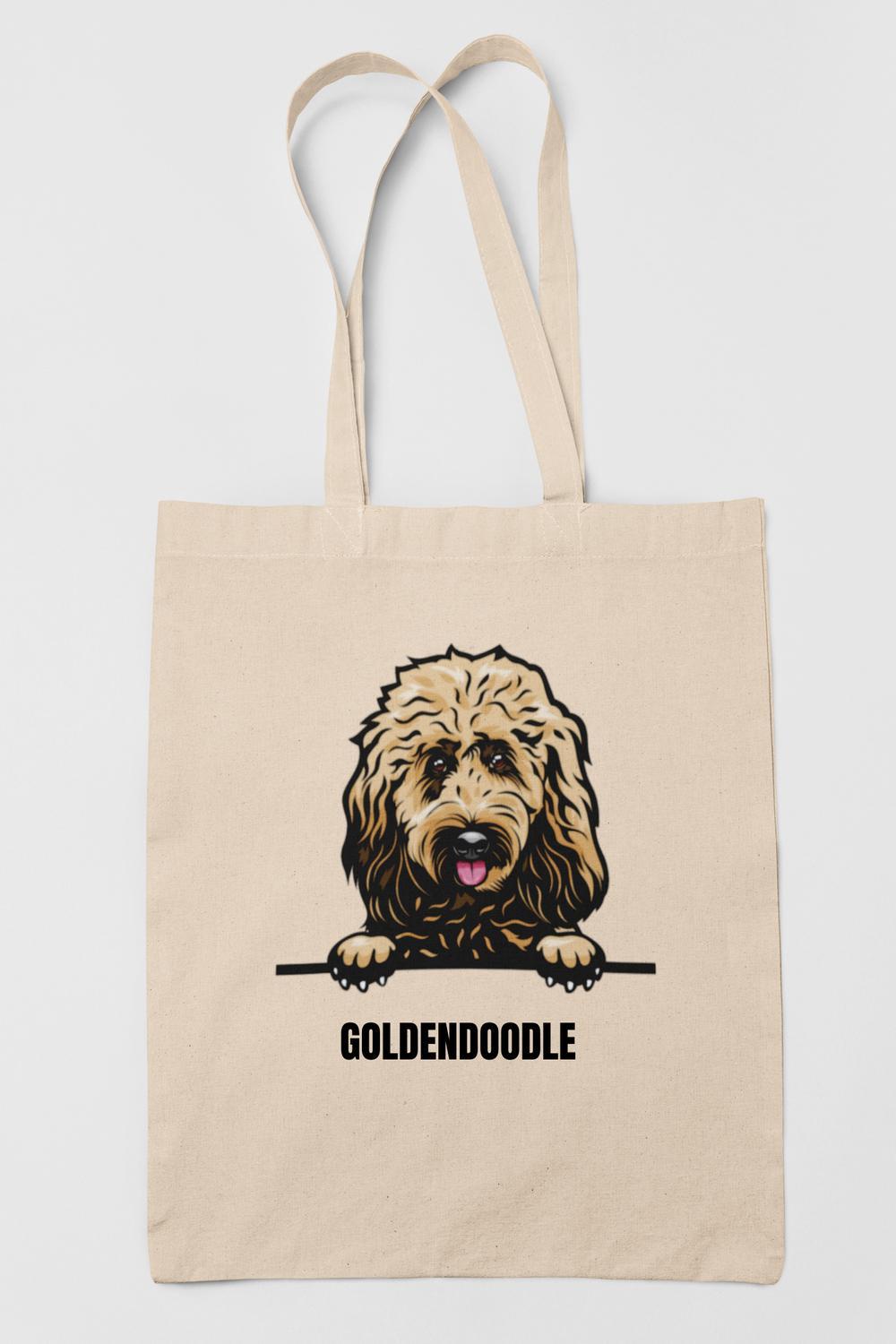 Goldendoodle tygkasse hund shopping väska Tote bag