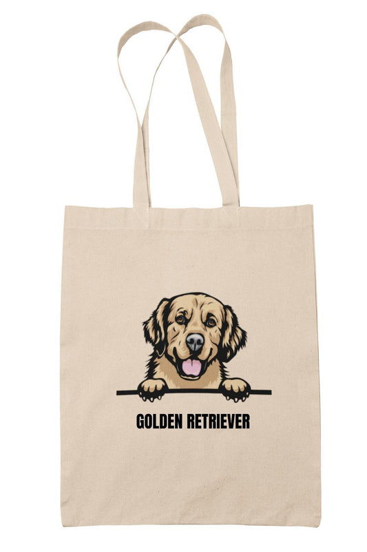 Golden retriever tygkasse hund shopping väska Tote bag