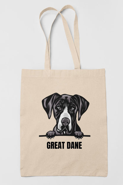 Great Dane Grand danois tygkasse hund shopping väska Tote bag