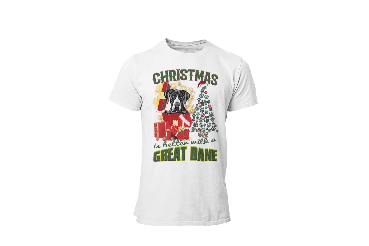 Great Dane dog t-shirt - Christmas is better with a ... - Highstreet.se