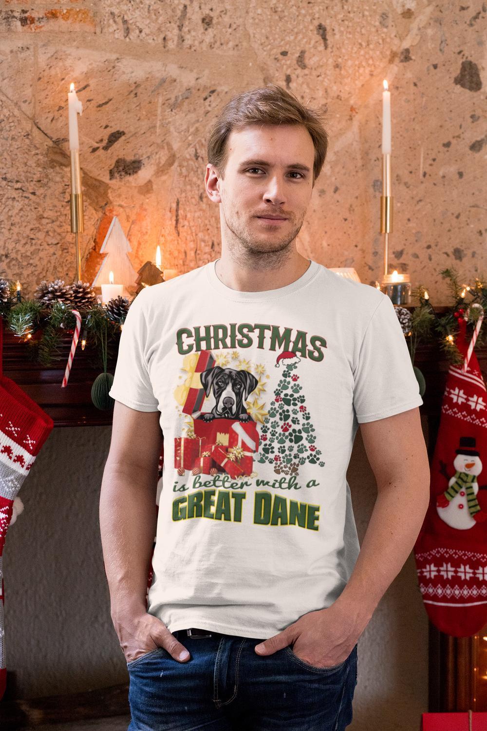Great Dane dog t-shirt - Christmas is better with a ... - Highstreet.se