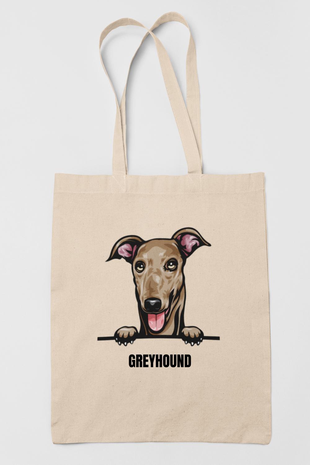 Greyhound tygkasse hund shopping väska Tote bag