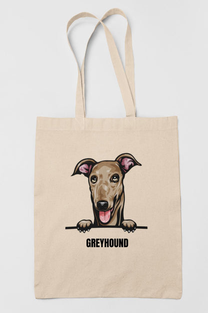 Greyhound tygkasse hund shopping väska Tote bag