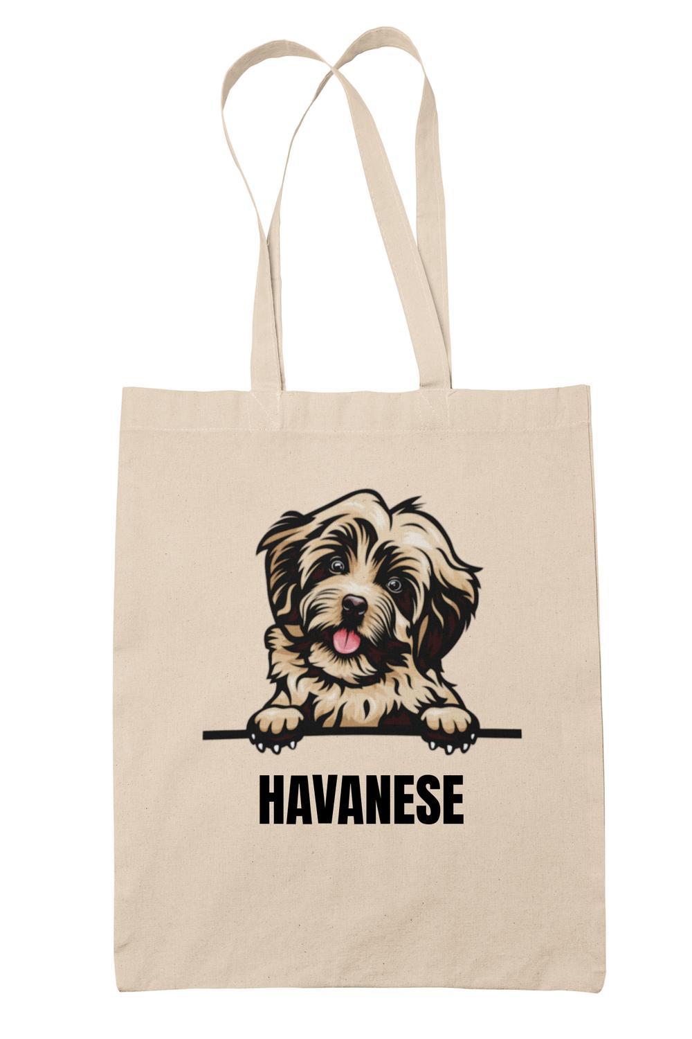 Havanese tygkasse hund shopping väska Tote bag