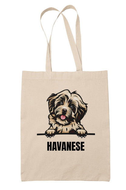 Havanese tygkasse hund shopping väska Tote bag