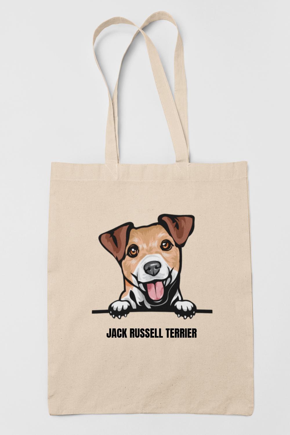 Jack Russell terrier tygkasse hund shopping väska Tote bag