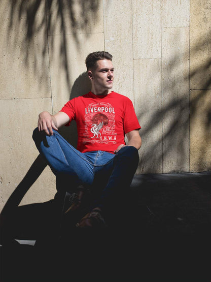 Liverpool vintage stil t-shirt - YNWA - Highstreet.se