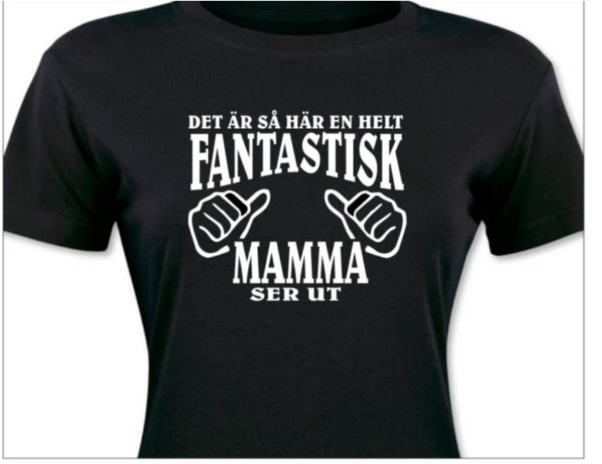 Mamma T-shirt  - Det är så här en helt fantastisk Mamma ser ut - Highstreet.se