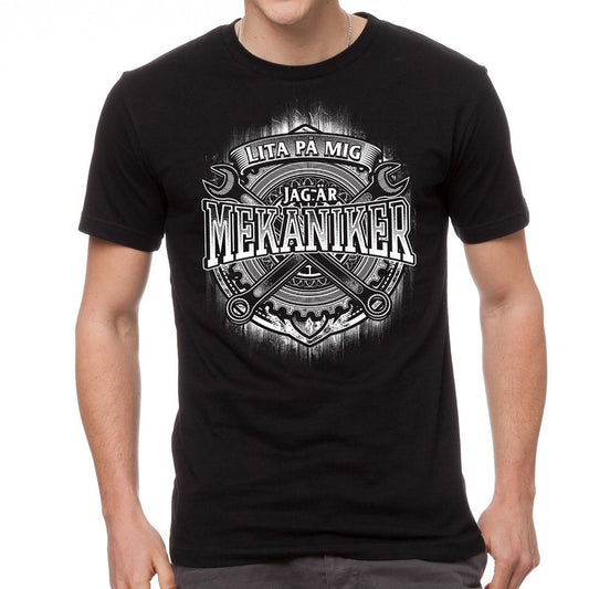 Mekaniker T-shirt  - Lita på mig jag är ......