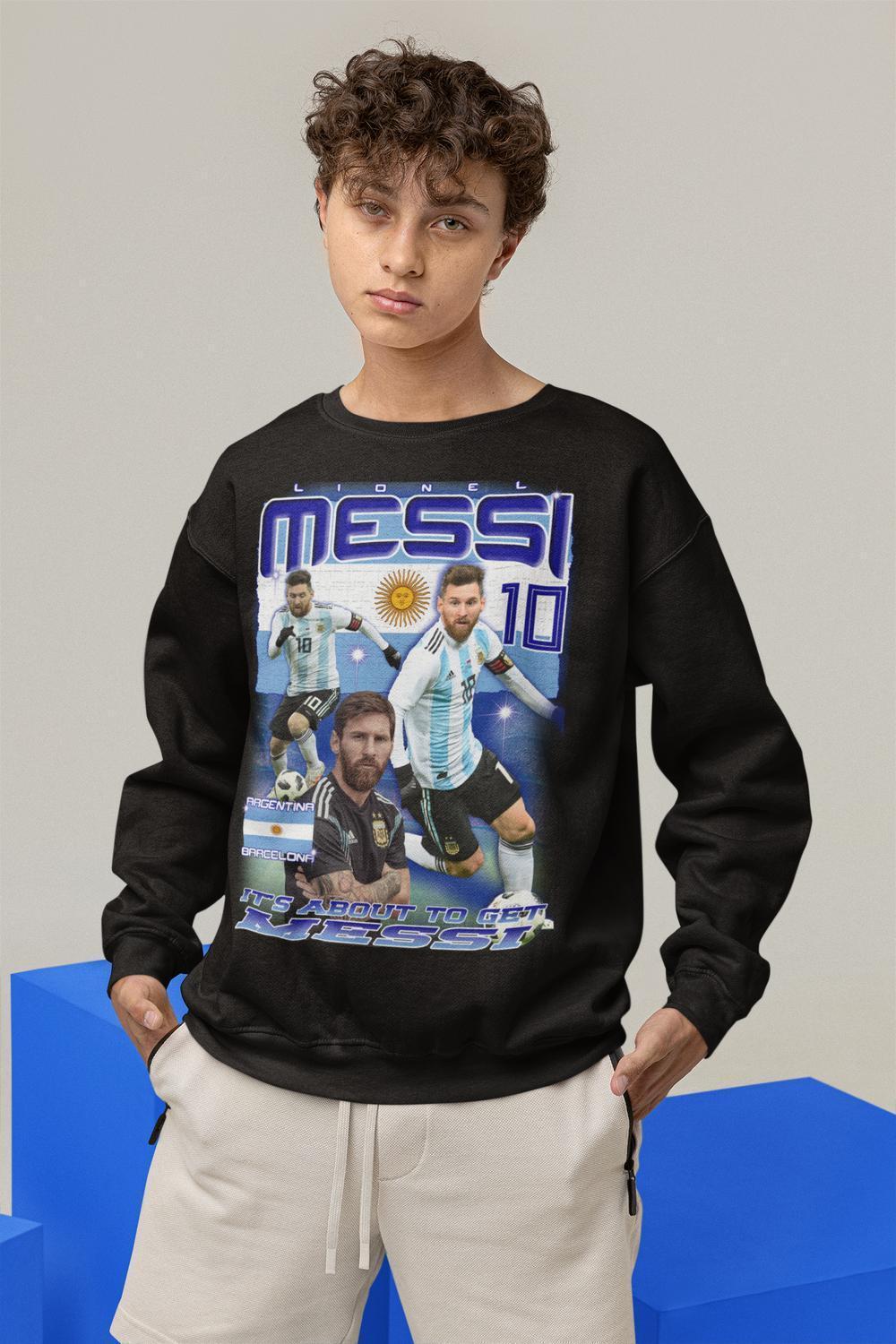 Messi Sweatshirt - Argentina spelare tröja svart - Highstreet.se