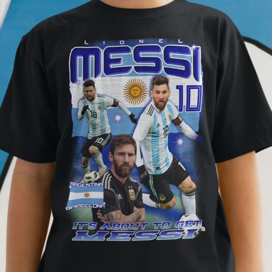 Messi Svart T-shirt - Argentina spelare tröja - Highstreet.se