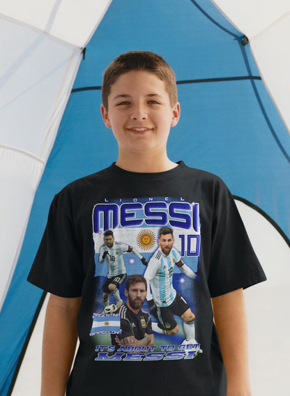 Messi Svart T-shirt - Argentina spelare tröja - Highstreet.se