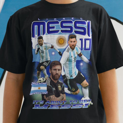 Messi Svart T-shirt - Argentina spelare tröja - Highstreet.se