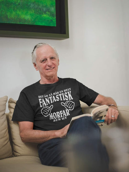 Morfar T-shirt, svart - Hur en helt fantastisk Morfar ser ut - Highstreet.se