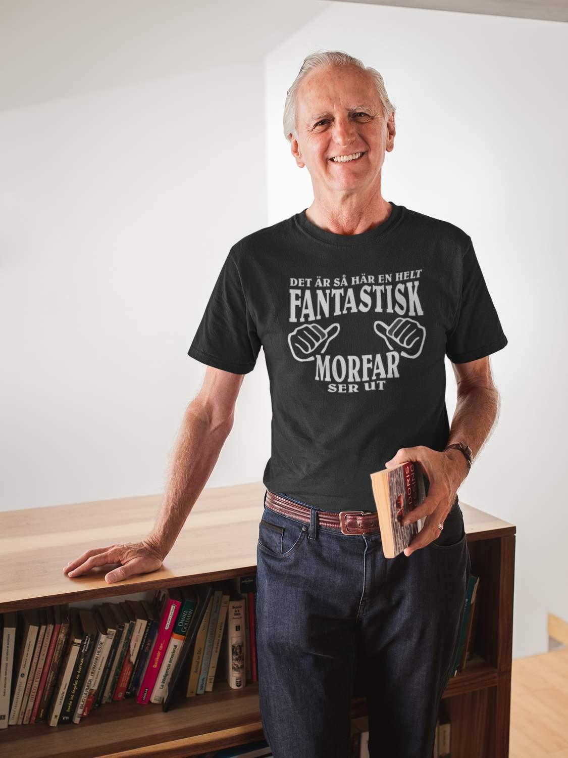 Morfar T-shirt - svart - Hur en helt fantastisk Morfar ser ut - Highstreet.se