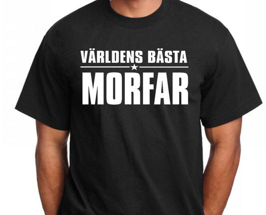 Morfar t-shirt med design - Världens bästa Morfar tröja - Highstreet.se