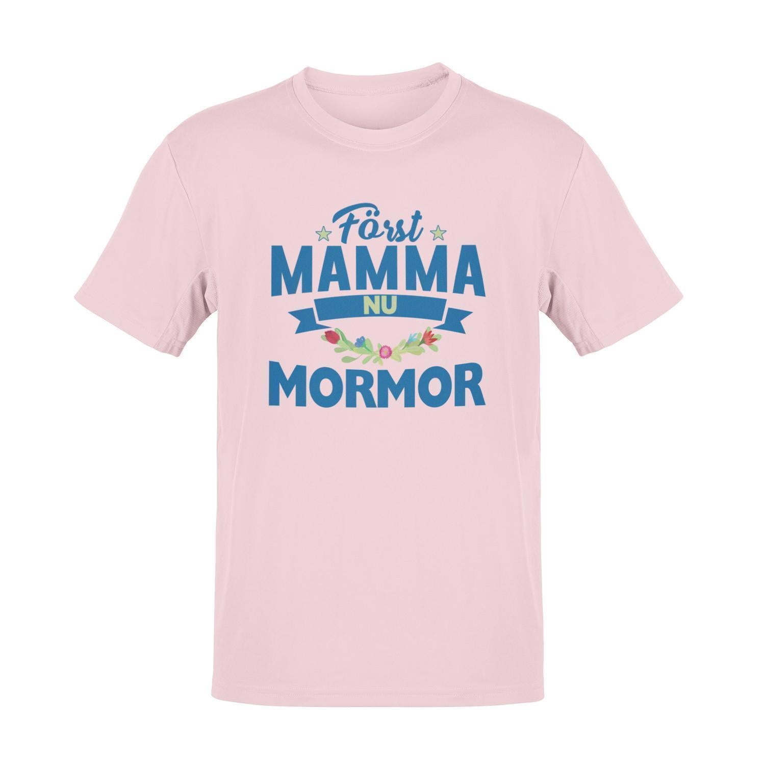 Mormor T-shirt med först mamma nu mormor Rosa t-shirt - Highstreet.se