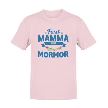 Mormor T-shirt med först mamma nu mormor Rosa t-shirt - Highstreet.se
