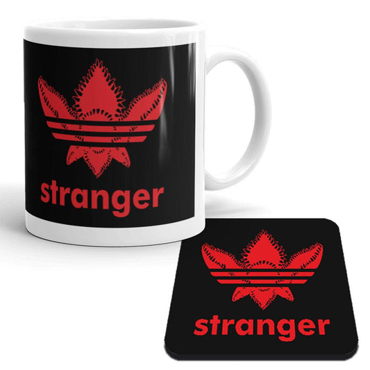 Mugg + Underlägg med Stranger things Demogorgon design