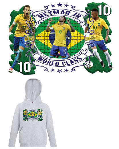 Neymar barn huvtröja med Brasilien spelare design - Highstreet.se