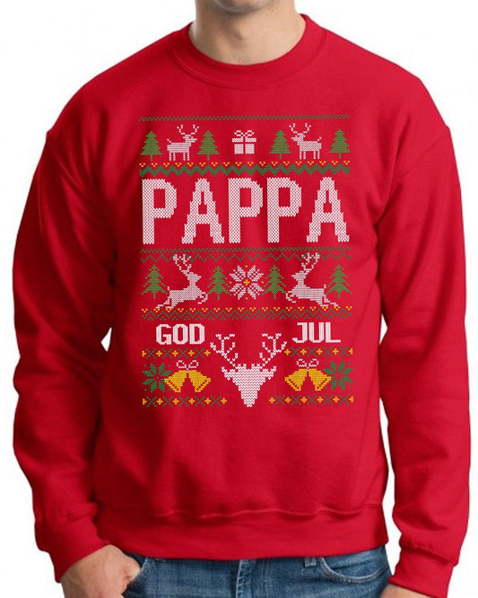 Pappa jul sweatshirt god jul ugly sweater